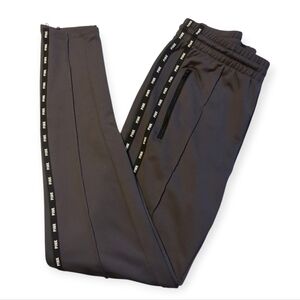 PINK Victoria's Secret Grey Joggers with Logo Stripes